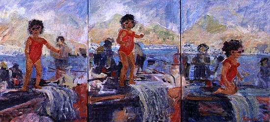 Triptych of Nicola, 1996 (oil on canvas)  de Patricia  Espir