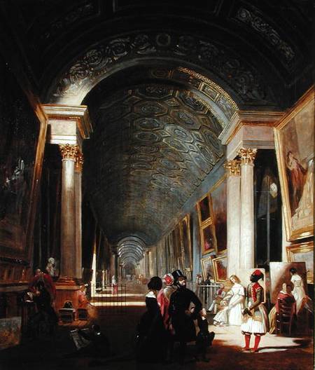 View of the Grande Galerie of the Louvre de Patrick Allan-Fraser