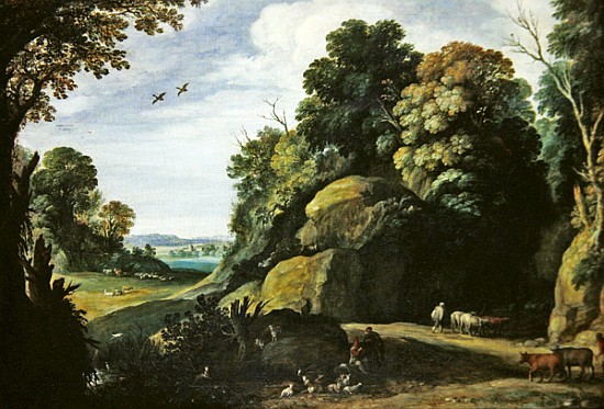 Landscape de Paul Brill or Bril