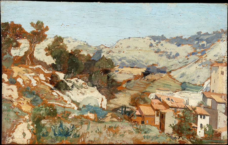 Landscape near Roquevaire in Provence de Paul Camille Guigou