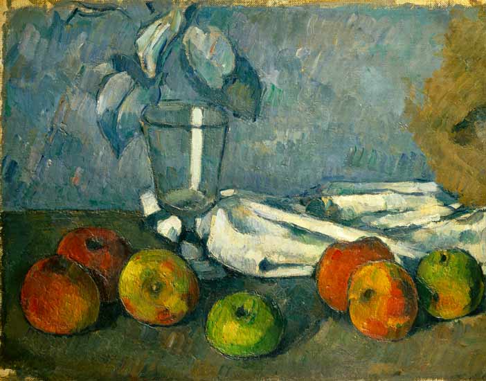 Copas y manzanas de Paul Cézanne