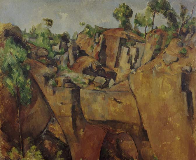 Quarry at Bibémus. de Paul Cézanne