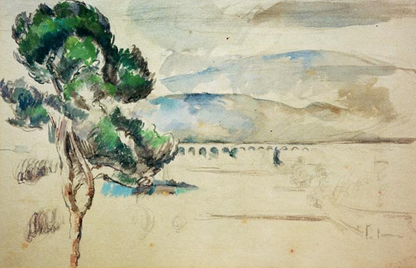 Arc Valley with Viaduct de Paul Cézanne