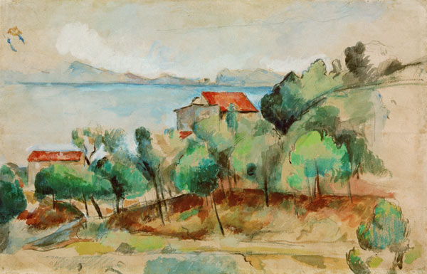 The bay of Estaque de Paul Cézanne