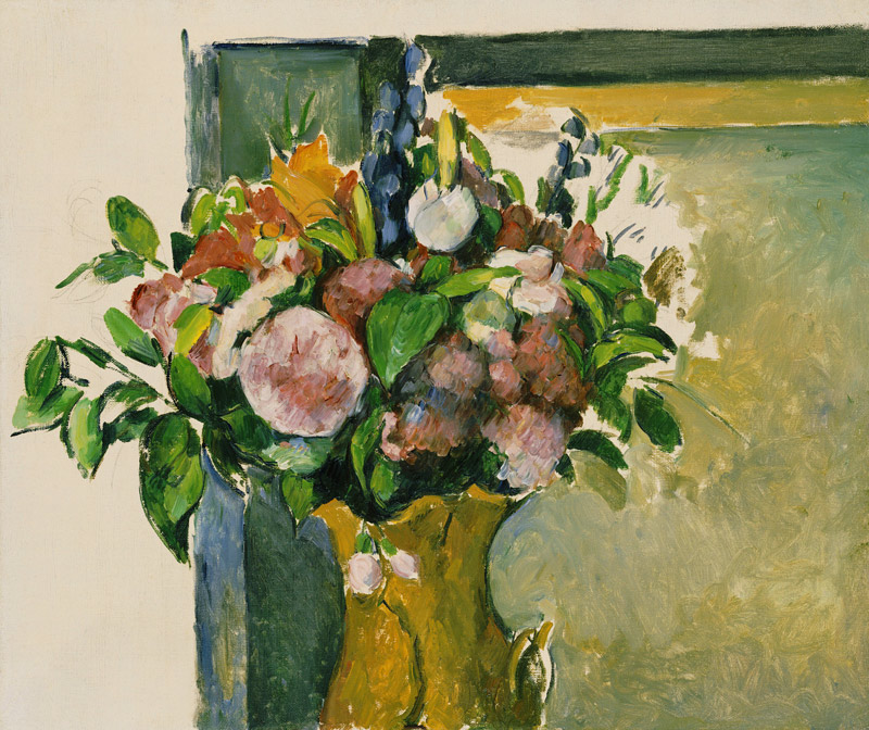 Flowers in a Vase de Paul Cézanne