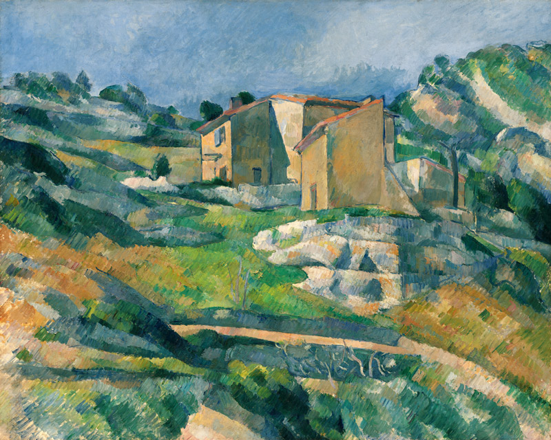 Houses in Provence: The Riaux Valley near L’Estaque de Paul Cézanne