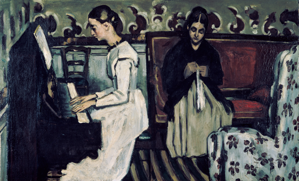 Girl at the Piano (Overture to Tannhauser) de Paul Cézanne