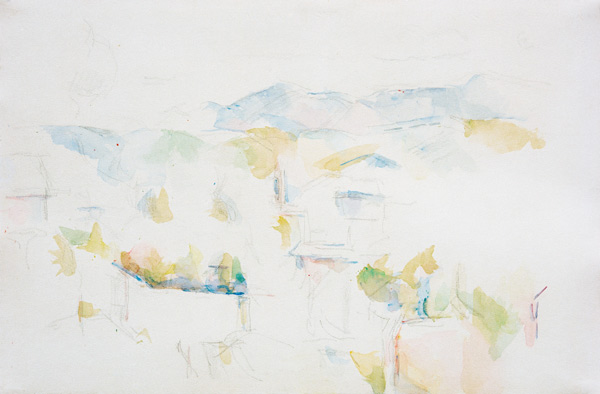 Mountains near Aix-en-Provence de Paul Cézanne
