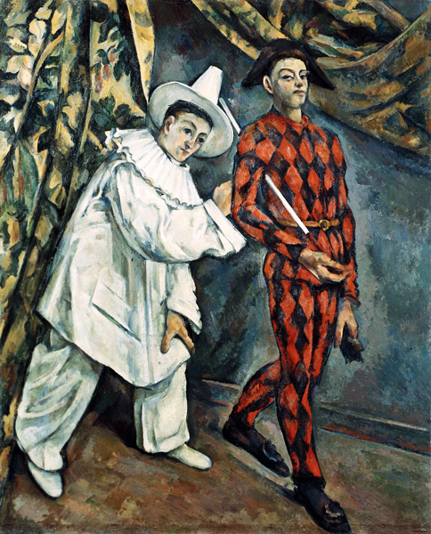 Pierrot and Harlequin de Paul Cézanne