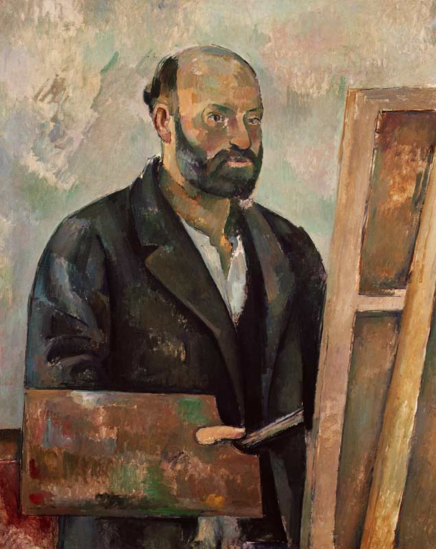 Self Portrait with a Palette de Paul Cézanne