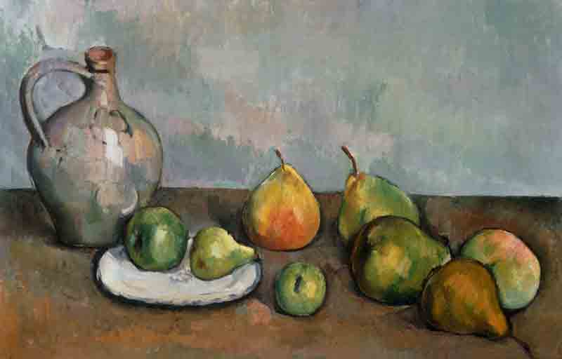 Still Life with Pitcher and Fruit de Paul Cézanne