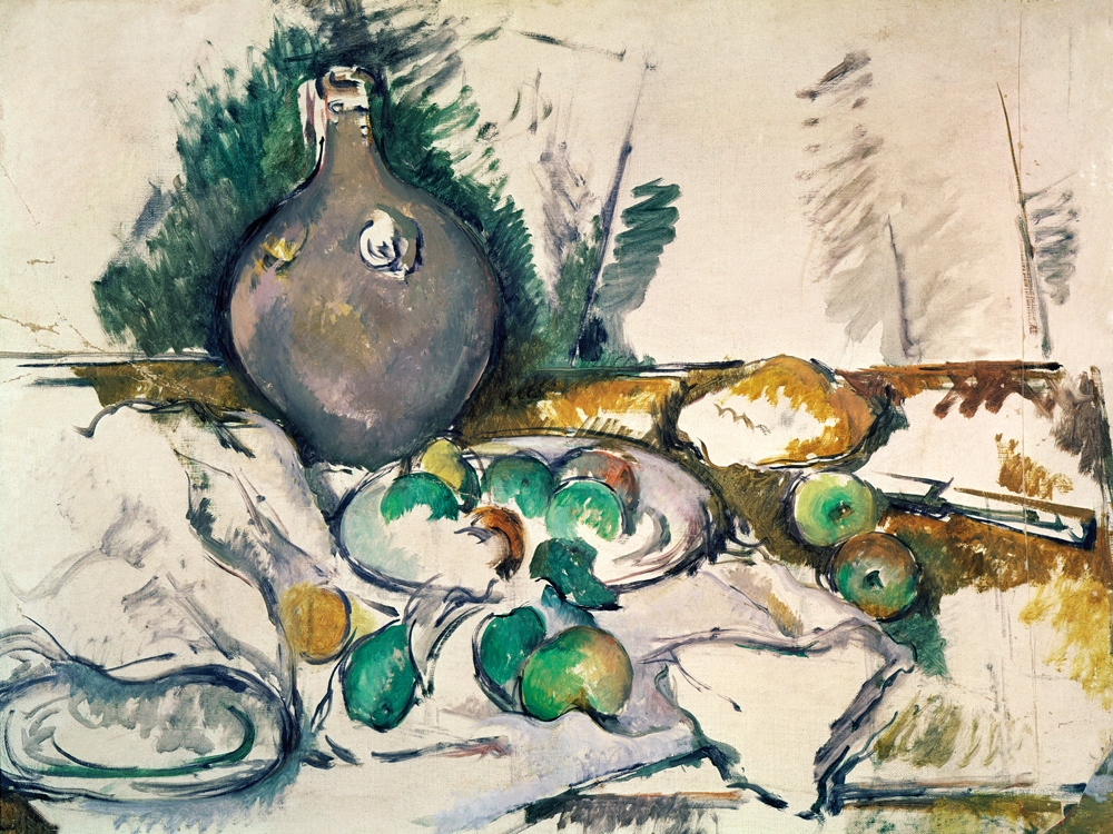 Still-life with Water-bottle de Paul Cézanne