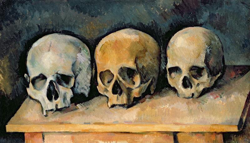 The Three Skulls de Paul Cézanne
