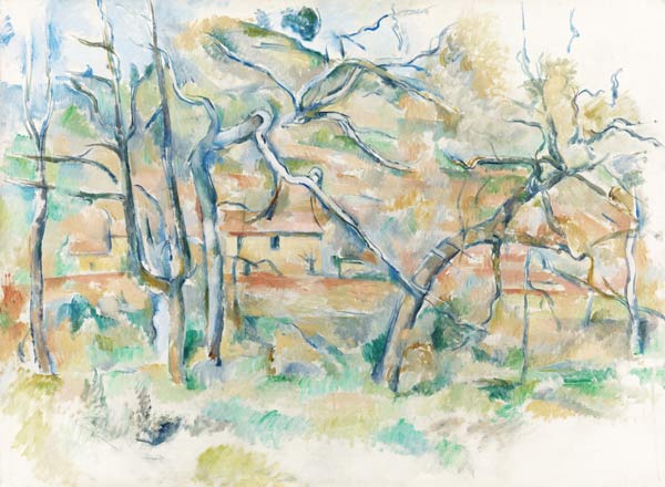 Trees and houses, Provence de Paul Cézanne