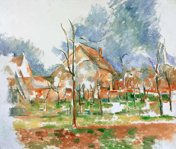 Winterlandscape Giverny de Paul Cézanne