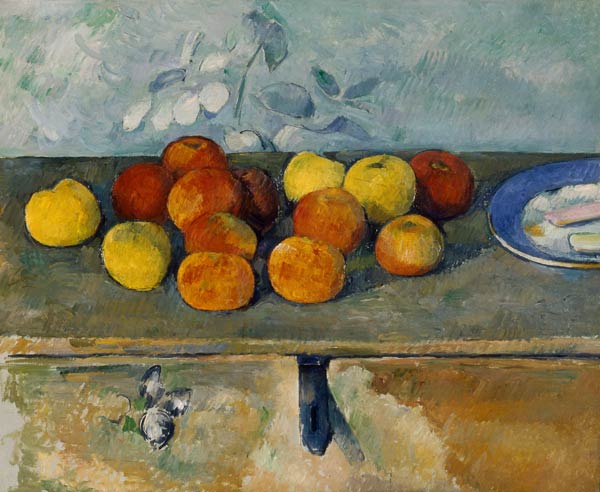 Apples a.Biscuits / Cezanne / c.1879/82 de Paul Cézanne