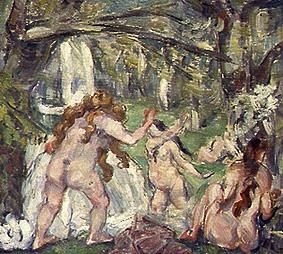 Women taking a bath de Paul Cézanne