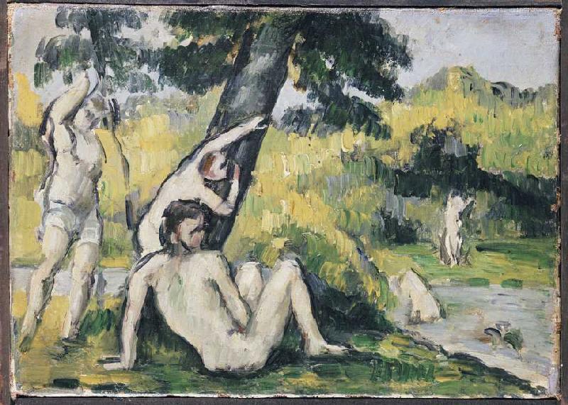 The place for bathing. de Paul Cézanne