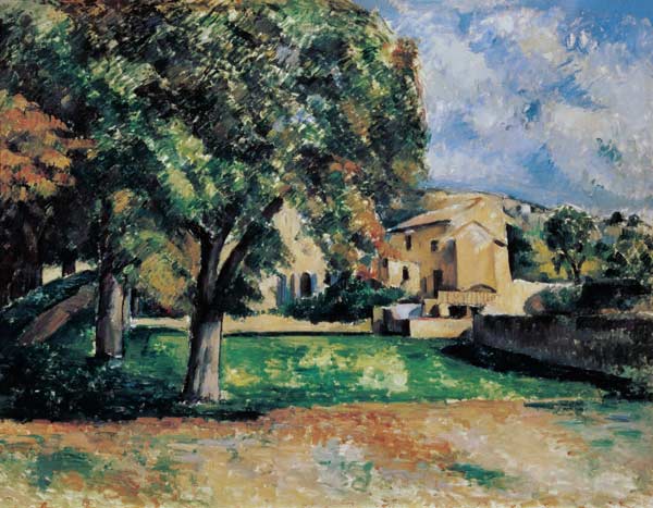 Bäume im Park von Jas de Bouffan de Paul Cézanne