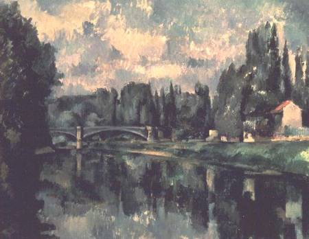 The Banks of the Marne at Creteil de Paul Cézanne