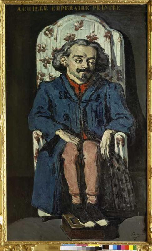 Portrait Achille Emperaire in the easy-chair. de Paul Cézanne