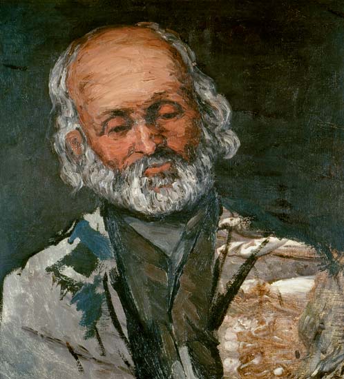 Portrait of an old man (Père Rouvel at Bennecourt) de Paul Cézanne