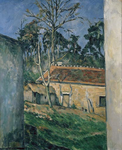 Cour de ferme a Auvers de Paul Cézanne