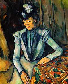 Lady in blue. de Paul Cézanne