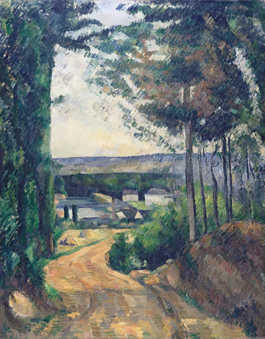 Road leading to the lake de Paul Cézanne