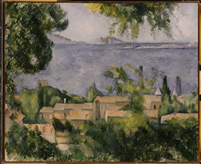 Die Hausdächer von L'Estaque de Paul Cézanne