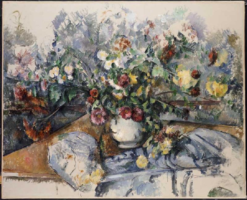 Ein großer Blumenstrauß de Paul Cézanne