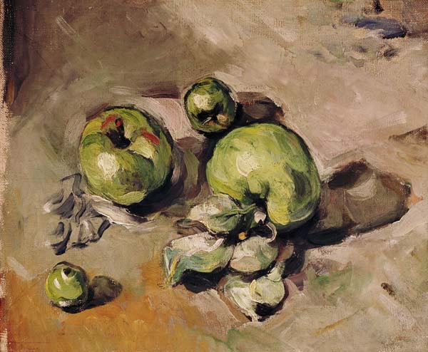 P.Cezanne / Green Apples / 1873 de Paul Cézanne