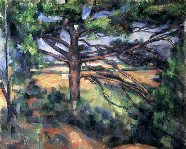 A big pine tree near Aix de Paul Cézanne