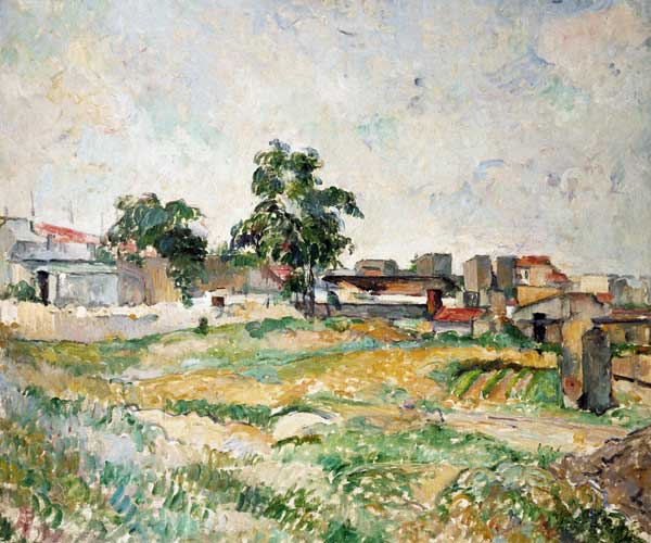 Landscape near Paris de Paul Cézanne