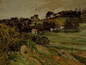 Countryside in the Provence de Paul Cézanne
