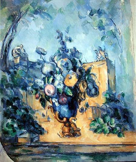 Large Vase in the Garden de Paul Cézanne