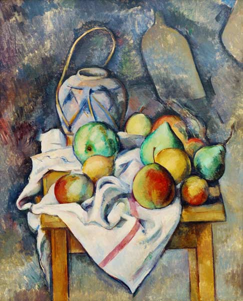 Le vase paille de Paul Cézanne
