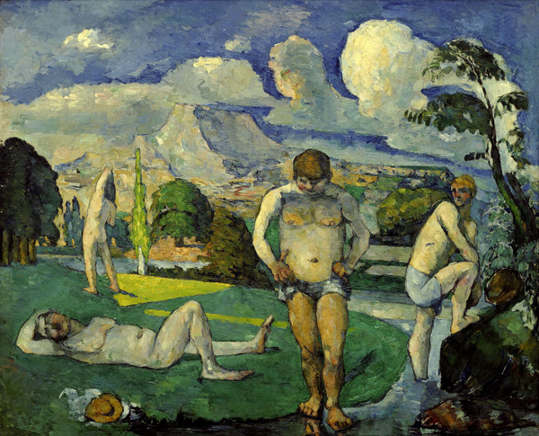 Les baigneurs au repos de Paul Cézanne