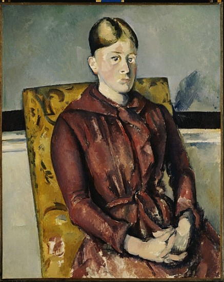 Madame Cezanne with a Yellow Armchair, 1888-90 de Paul Cézanne