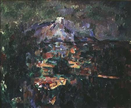 Montagne Sainte-Victoire from Lauves de Paul Cézanne