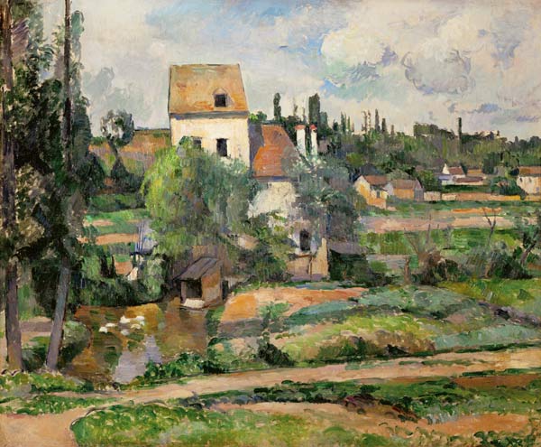 Moulin de la Couleuvre at Pontoise (for detail see 67881) de Paul Cézanne