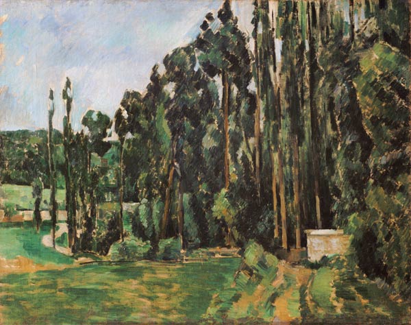 Poplars de Paul Cézanne