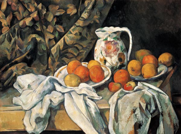 Still Life with Drapery de Paul Cézanne