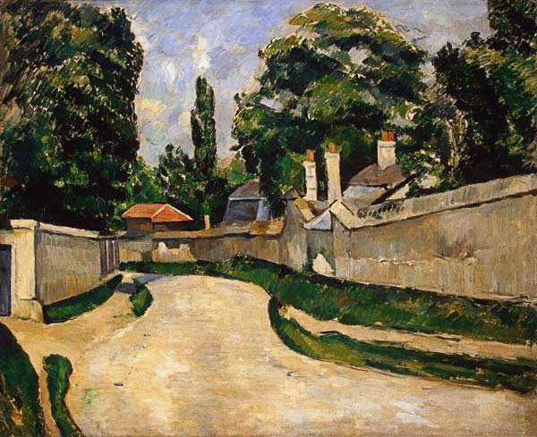 Houses Along a Road de Paul Cézanne