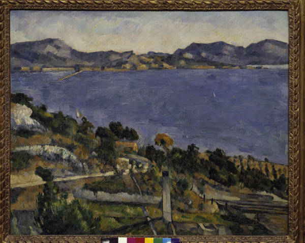 Cezanne, Paul 1839-1906. ''L''Estaque'' (View of the Gulf of Marseille), 1878/79. Oil on canvas, 59. de Paul Cézanne