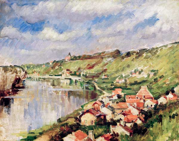 Paysage au bord de lOise de Paul Cézanne