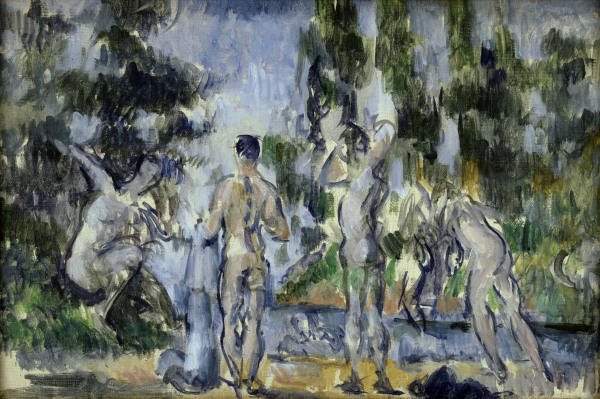 Cezanne, Paul, 1839-1906. ''Baigneurs'' (Bathers), c.1890/1900. Oil on canvas, 22 x 33.5cm. R.F. 119 de Paul Cézanne