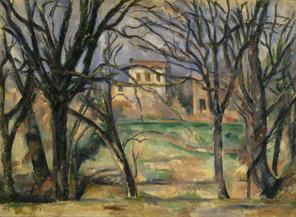 Cezanne / Arbres et Maisons / 1885/88 de Paul Cézanne