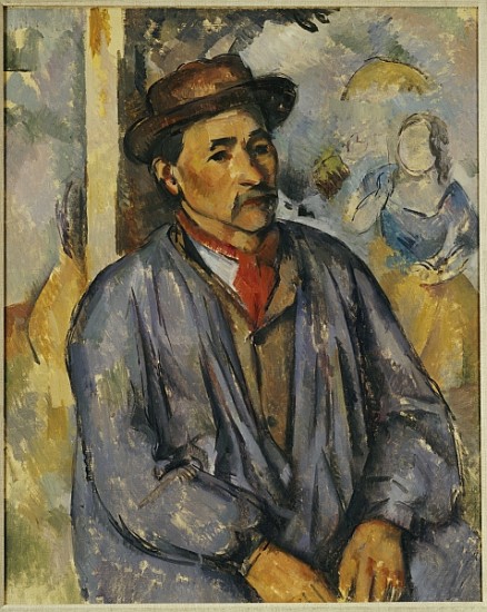 Peasant in a Blue Shirt de Paul Cézanne