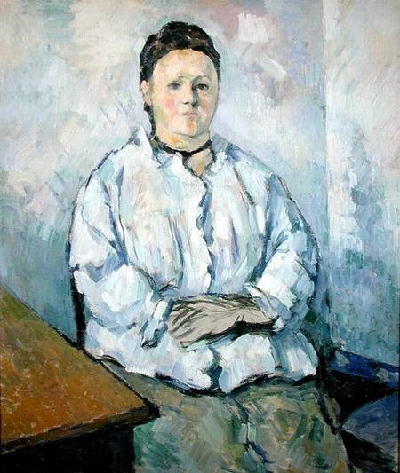 Portrait of Madame Cezanne de Paul Cézanne